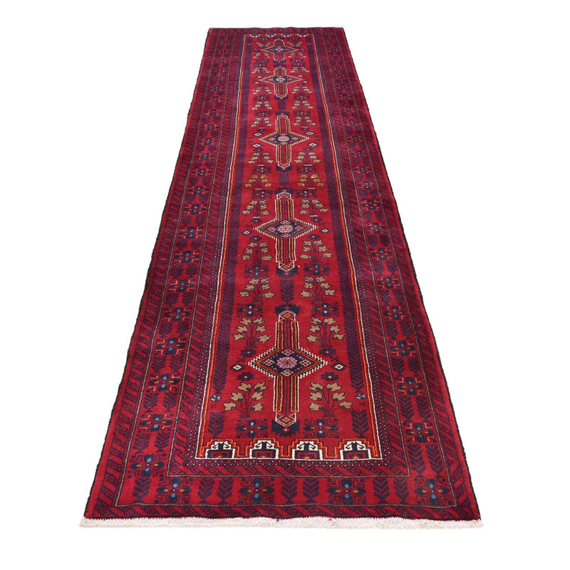 Belutsch Teppich 100x416cm - Orientteppich - rot