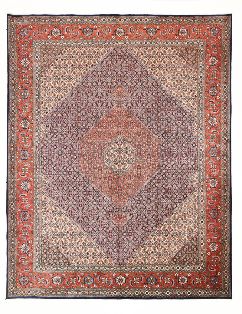 Täbriz - 40 Raj Teppich 310x392cm - Perserteppich - rost