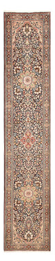 Rafsanjan Teppich 80x380cm - Perserteppich - dunkelbeige