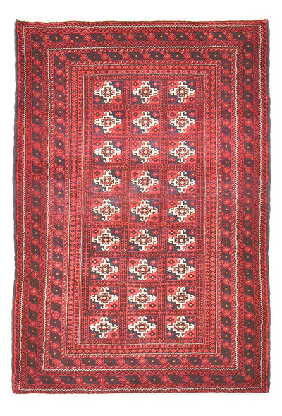 Belutsch Teppich 100x150cm - Orientteppich - rot