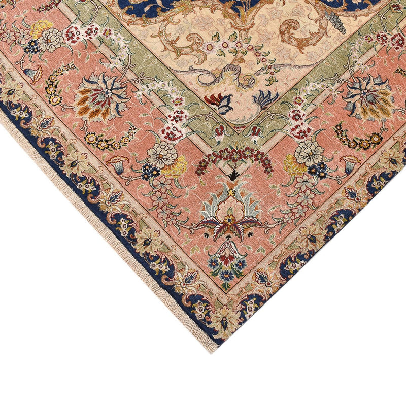 Täbriz - 50 Raj Teppich 189x304cm - Perserteppich - dunkelblau