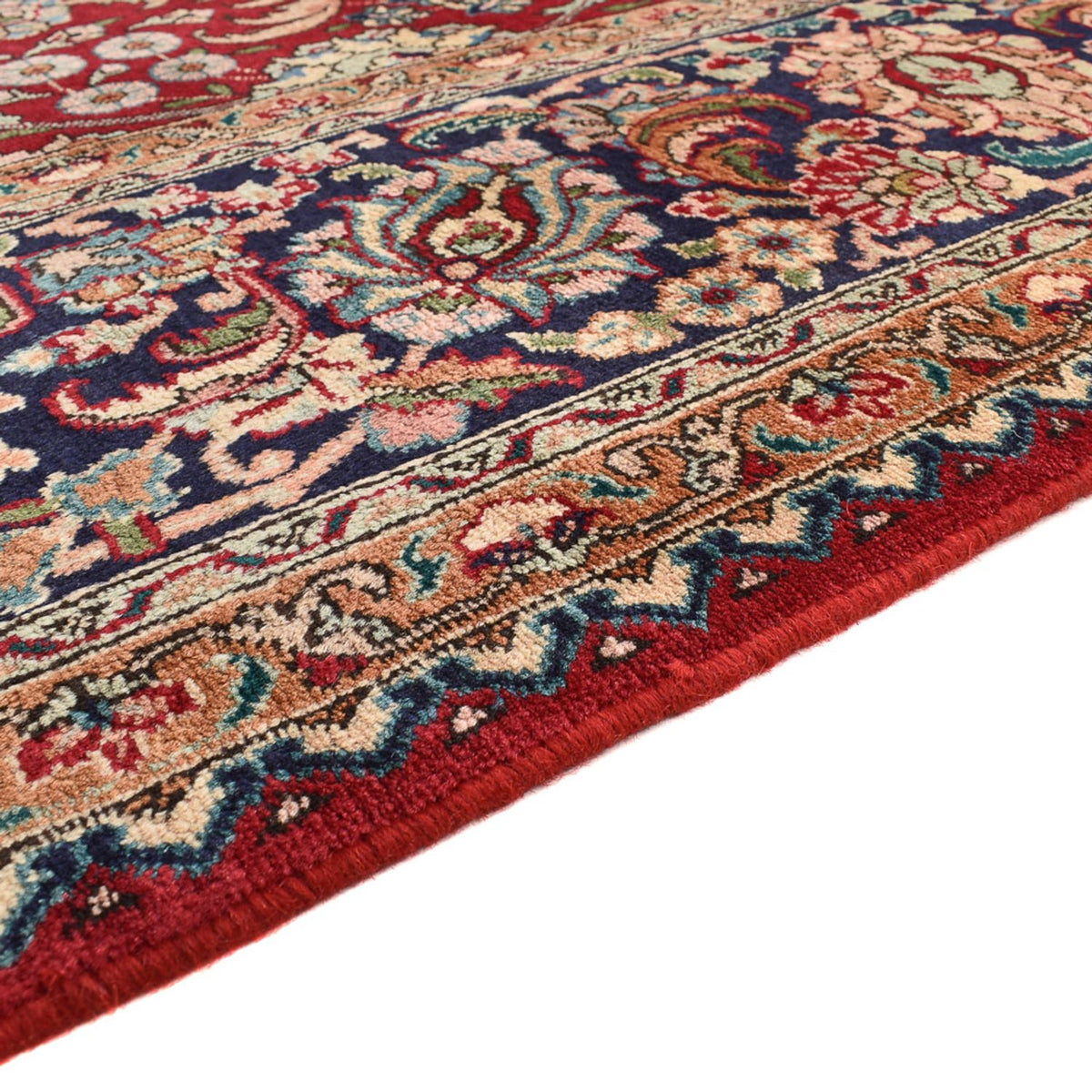Täbriz - 40 Raj Teppich 249x349cm - Perserteppich - rot