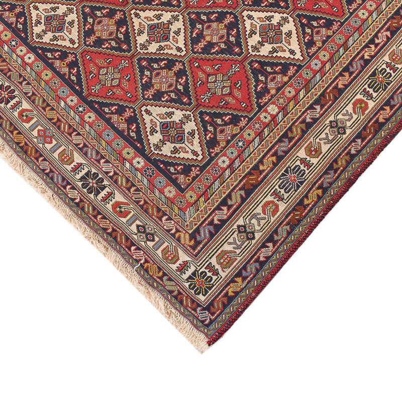 Kelim Fars Teppich 193x289cm - hellrot