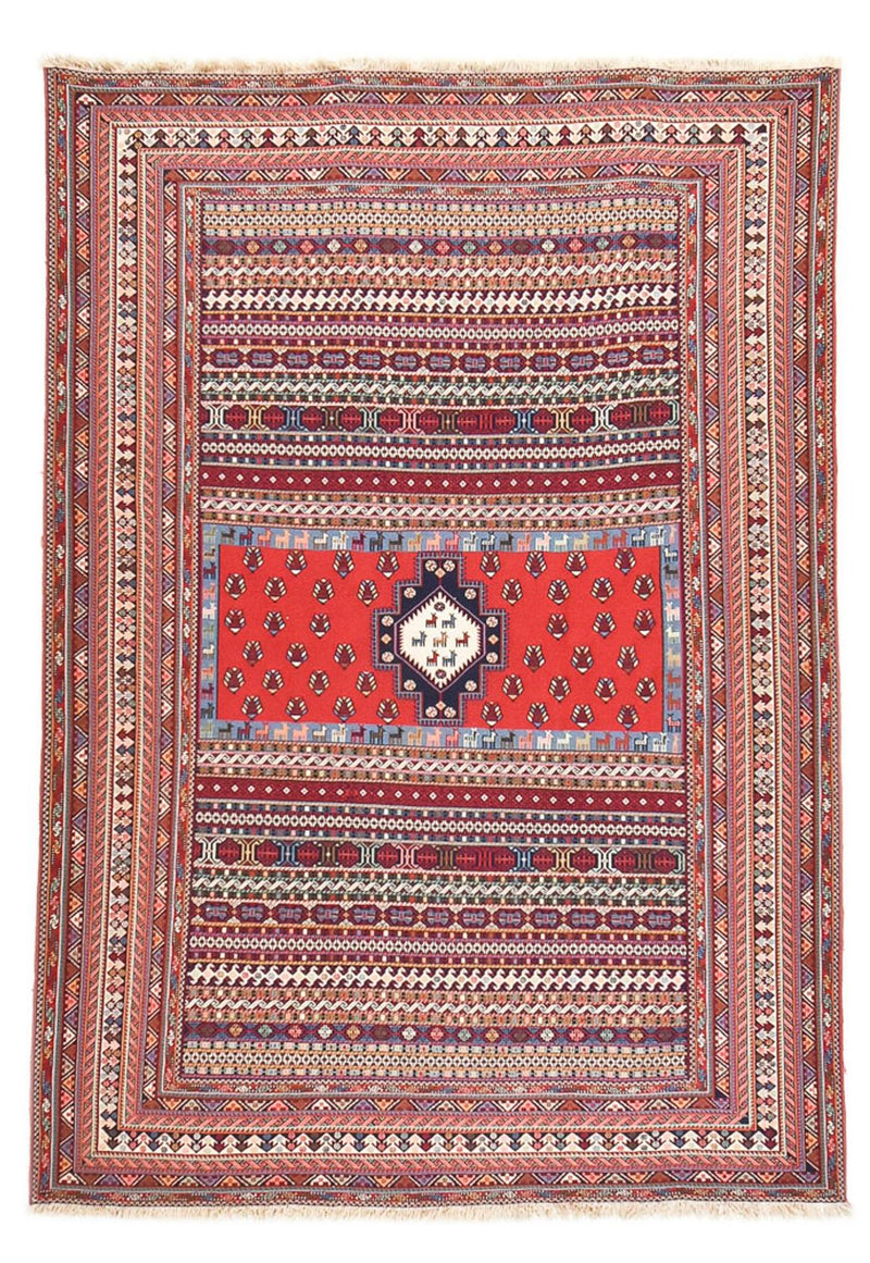 Kelim Fars Teppich 200x289cm - mehrfarbig