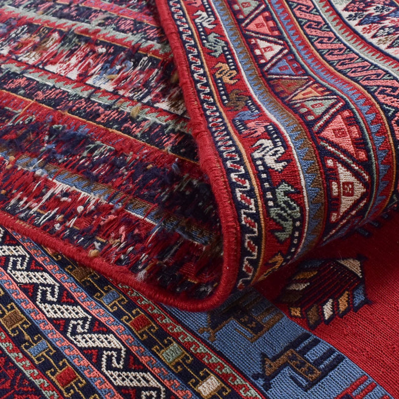 Kelim Fars Teppich 200x289cm - mehrfarbig