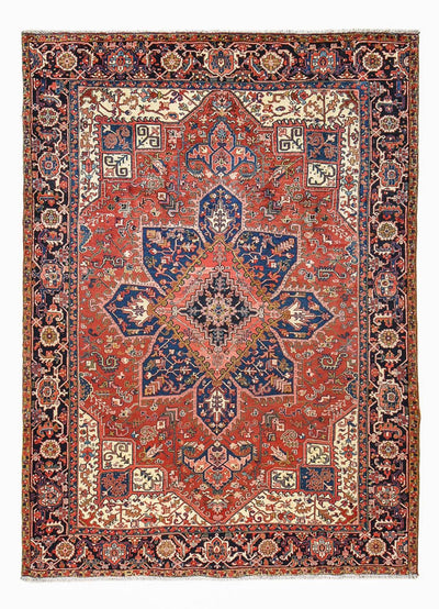 Heriz Teppich 251x342cm - Perserteppich - rot