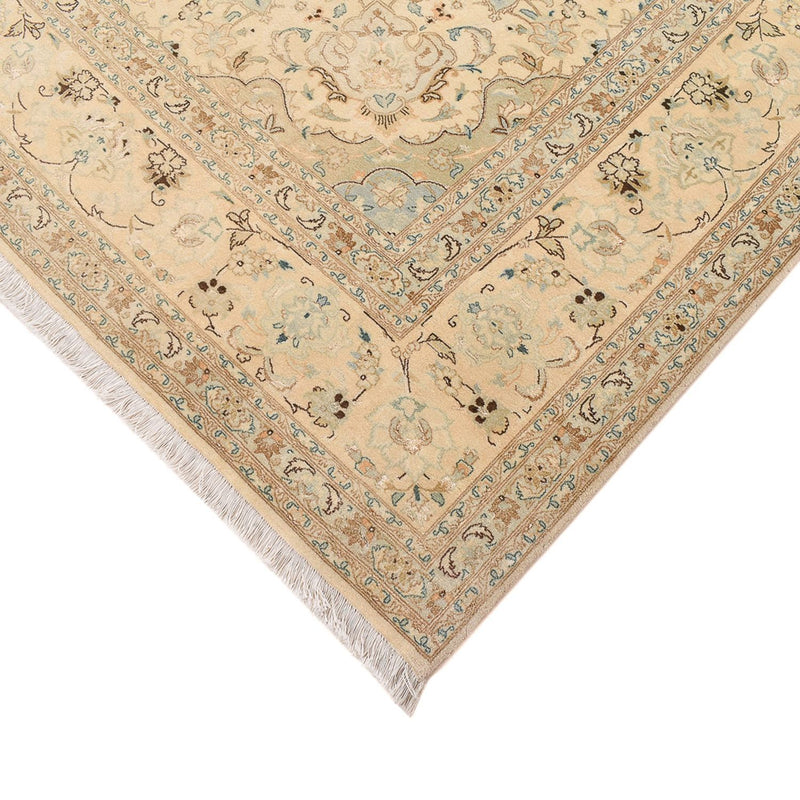 Täbriz - 50 Raj Teppich 252x342cm - Perserteppich - hellbeige