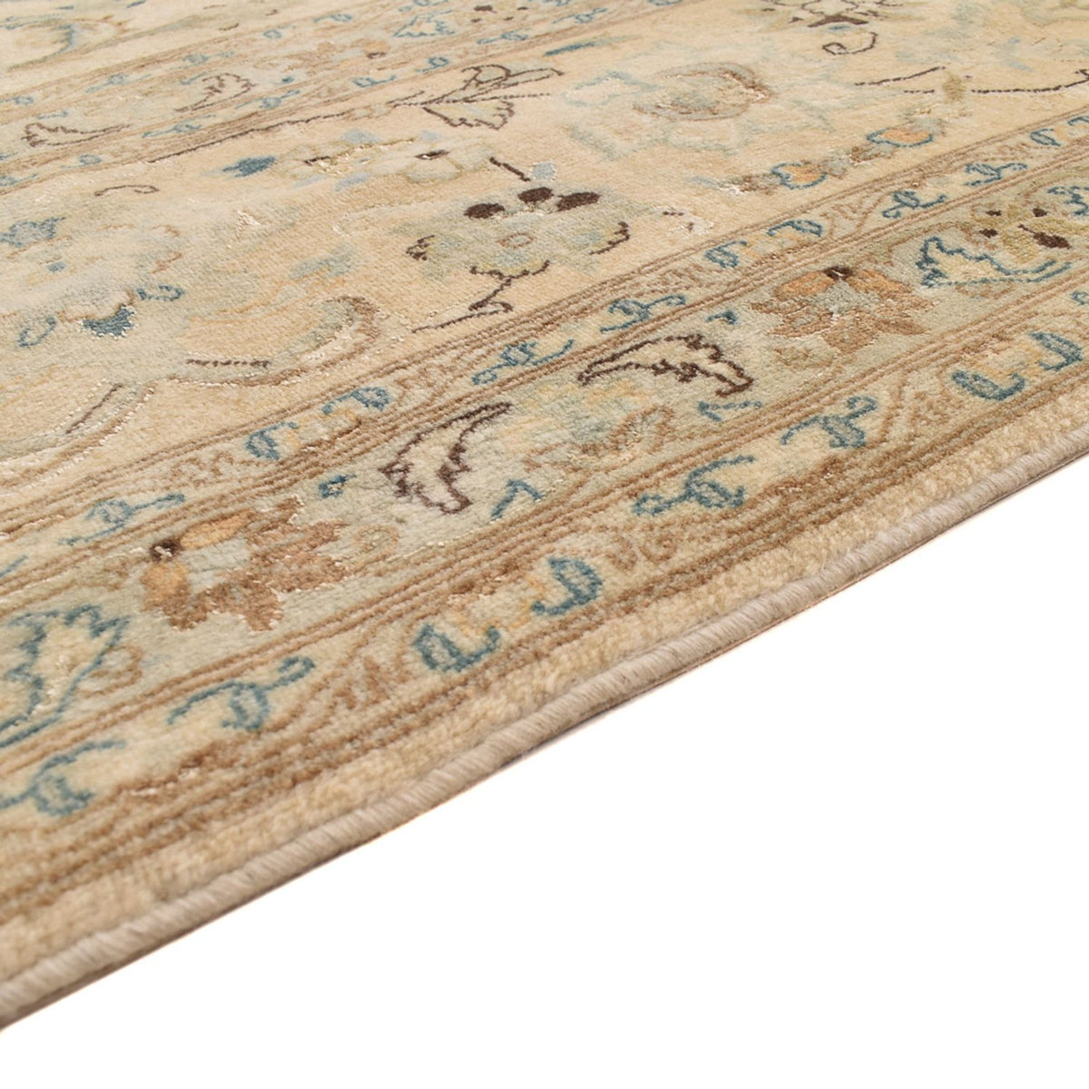 Täbriz - 50 Raj Teppich 252x342cm - Perserteppich - hellbeige