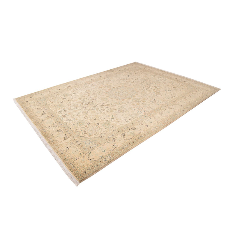 Täbriz - 50 Raj Teppich 252x342cm - Perserteppich - hellbeige