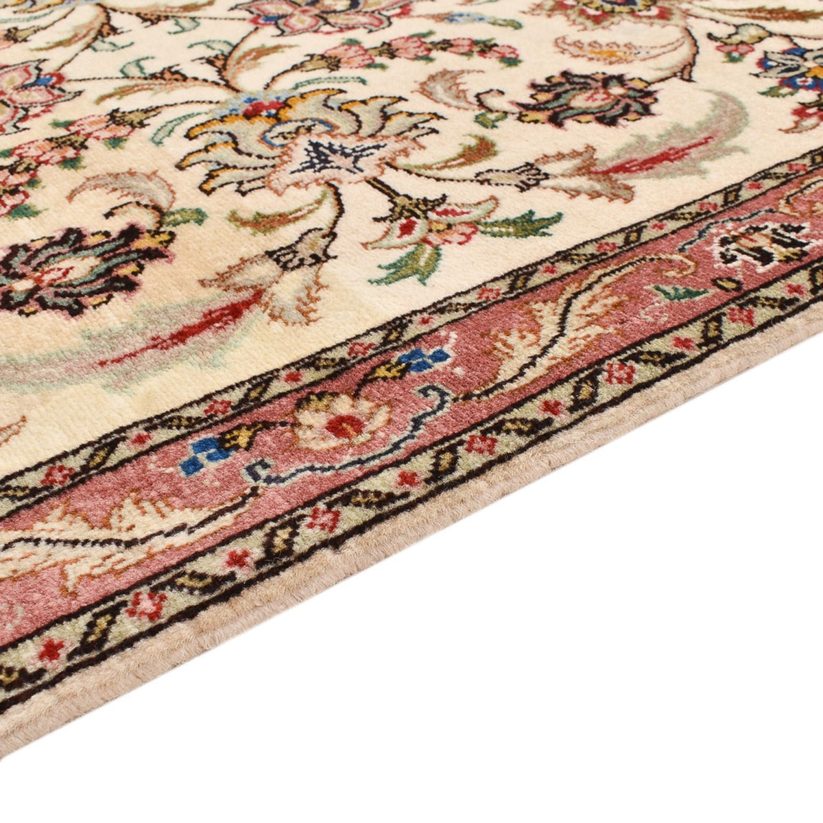 Täbriz - 50 Raj Teppich 70x284cm - Perserteppich - beige