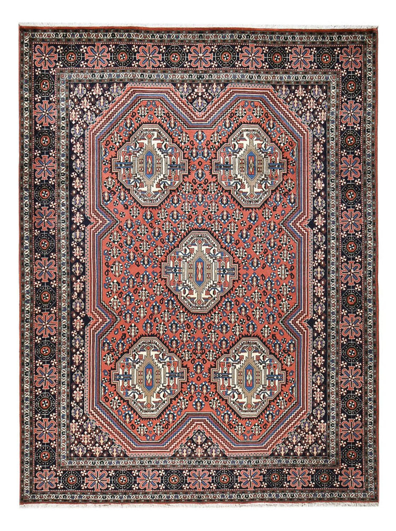 Afshar Sirjan Teppich 247x343cm - Perserteppich - hellrot