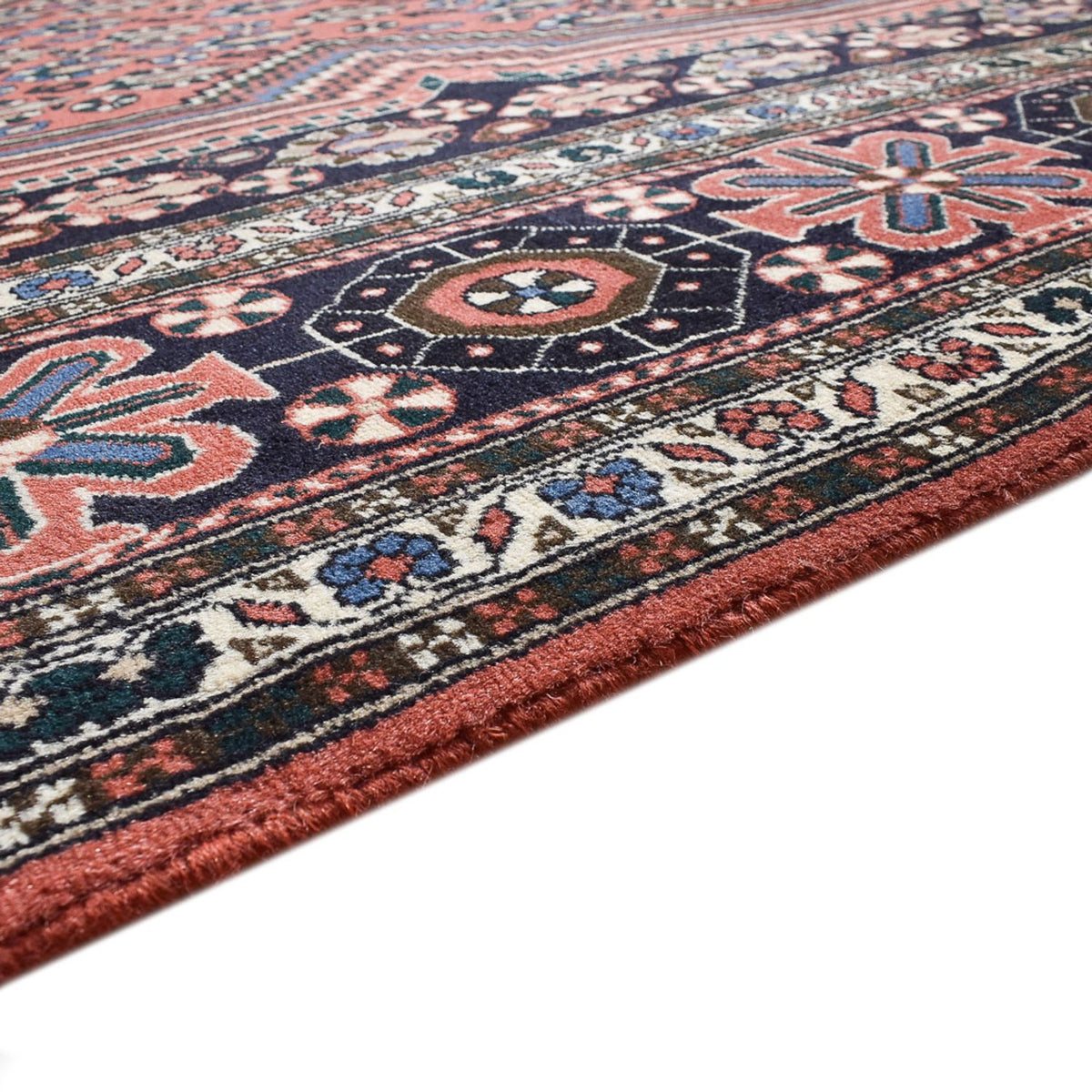 Afshar Sirjan Teppich 247x343cm - Perserteppich - hellrot