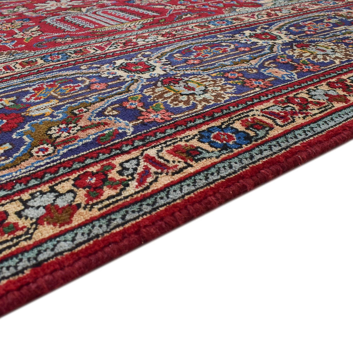 Täbriz - 40 Raj Teppich 298x396cm - Perserteppich - rot