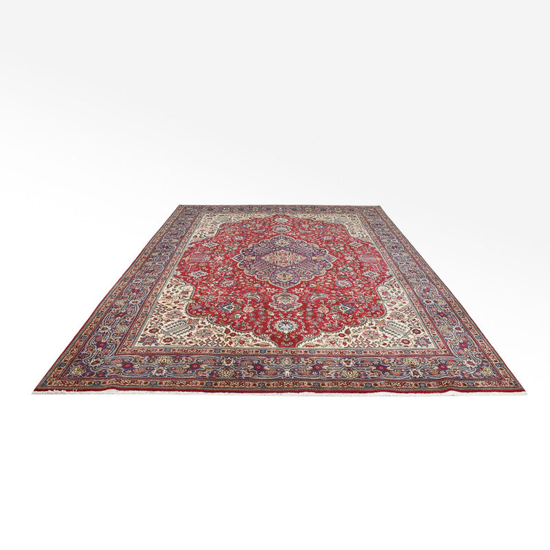 Täbriz - 40 Raj Teppich 298x396cm - Perserteppich - rot