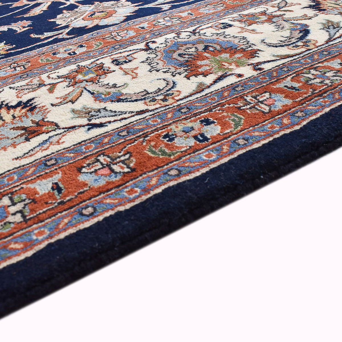 Maschad Teppich 243x342cm - Perserteppich - dunkelblau