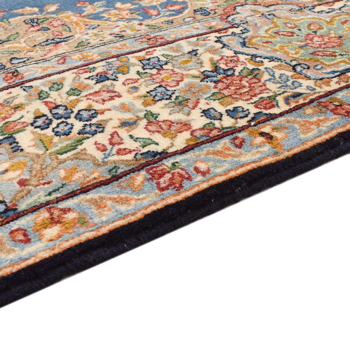 Rafsanjan Teppich 150x244cm - Perserteppich - blau