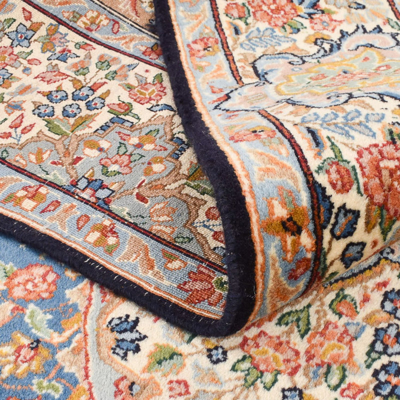 Rafsanjan Teppich 150x244cm - Perserteppich - blau