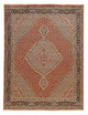 Täbriz - 40 Raj Teppich 152x200cm - Perserteppich - rot