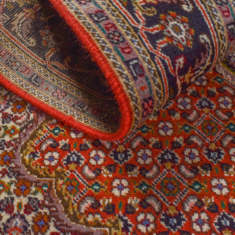 Täbriz - 40 Raj Teppich 152x200cm - Perserteppich - rot