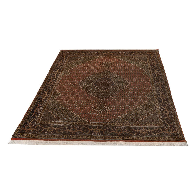 Täbriz - 40 Raj Teppich 152x198cm - Perserteppich - hellrot