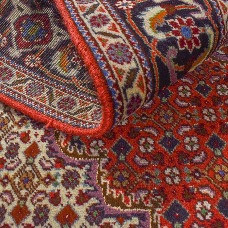 Täbriz - 40 Raj Teppich 149x198cm - Perserteppich - rot