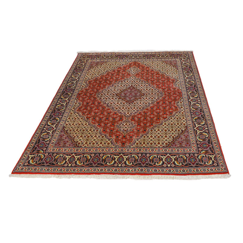 Täbriz - 40 Raj Teppich 149x198cm - Perserteppich - rot