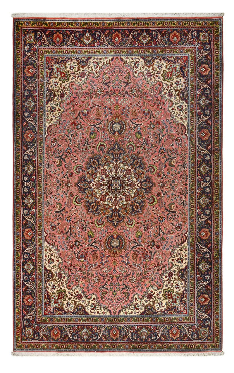 Täbriz - 40 Raj Teppich 200x313cm - Perserteppich - hellrot