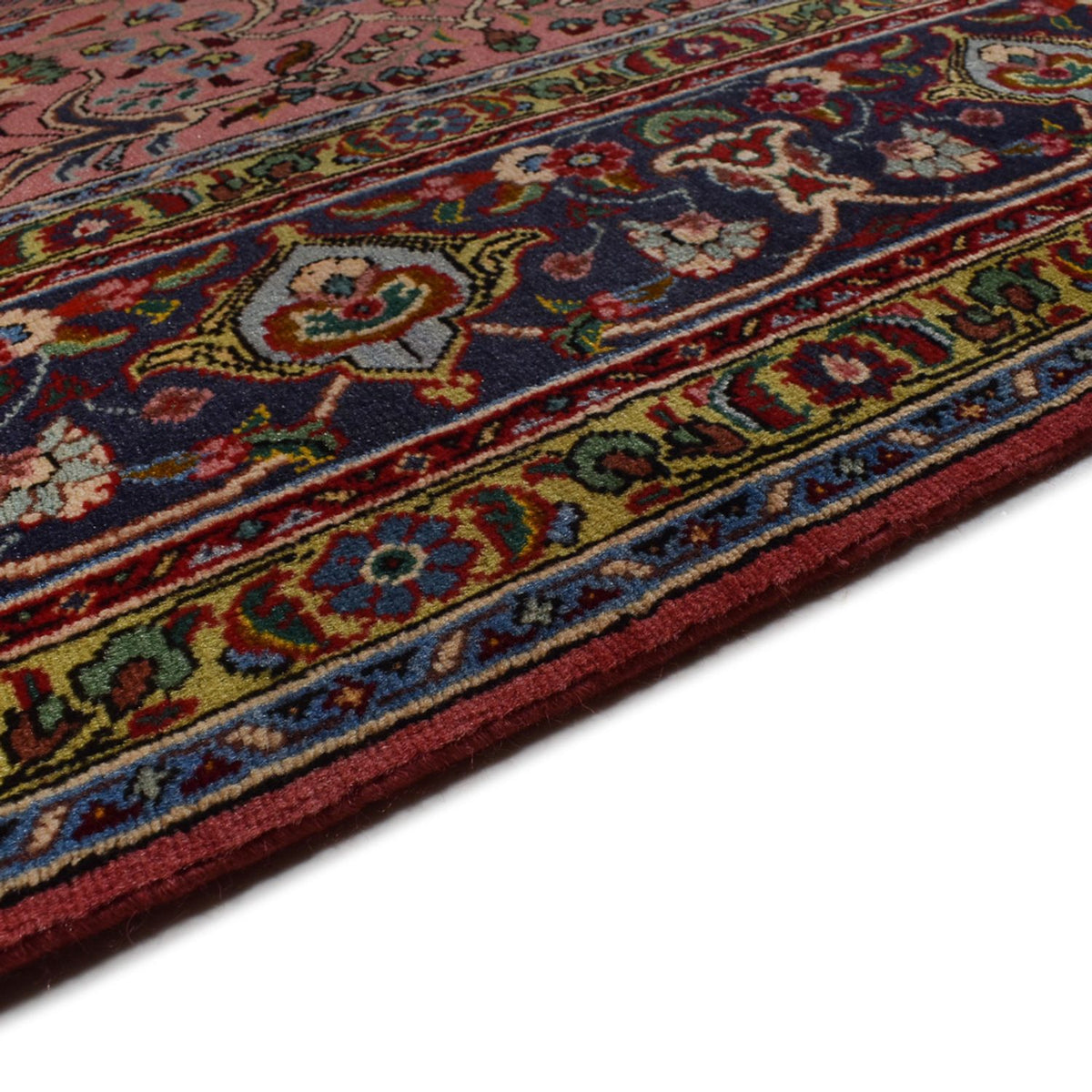 Täbriz - 40 Raj Teppich 200x313cm - Perserteppich - hellrot