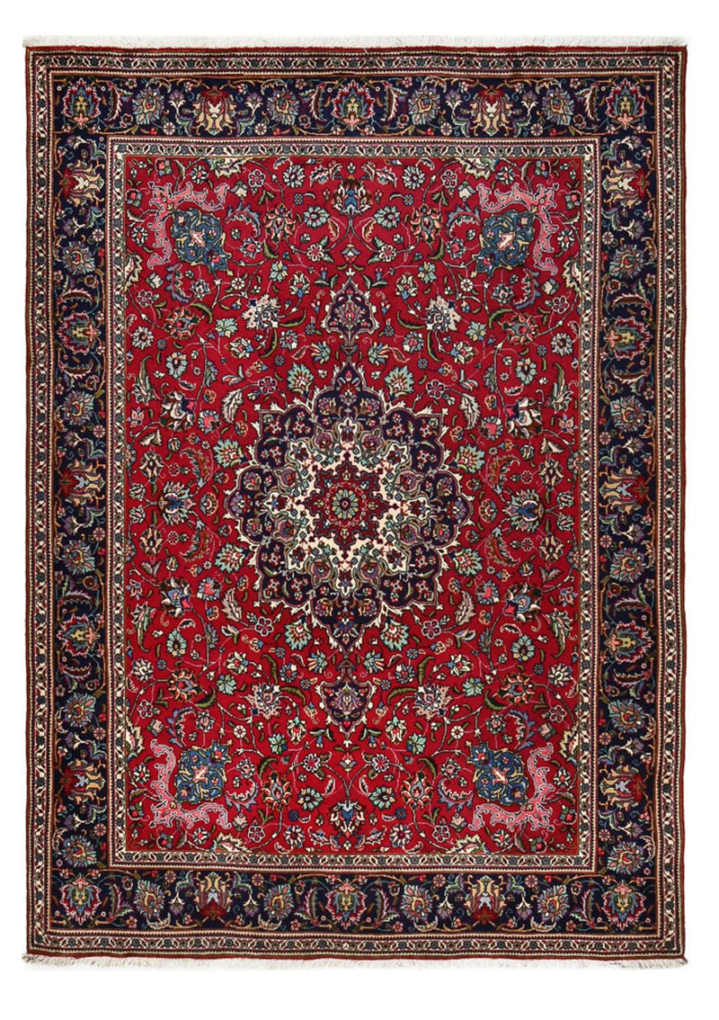 Täbriz - 40 Raj Teppich 204x285cm - Perserteppich - rot
