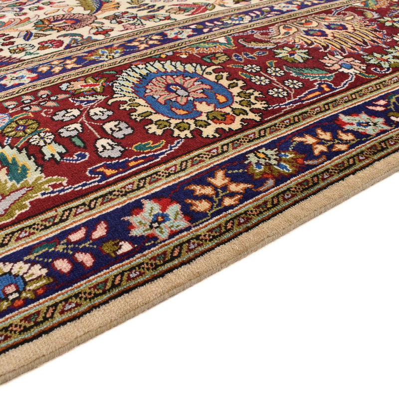 Täbriz - 40 Raj Teppich 252x367cm - Perserteppich - beige