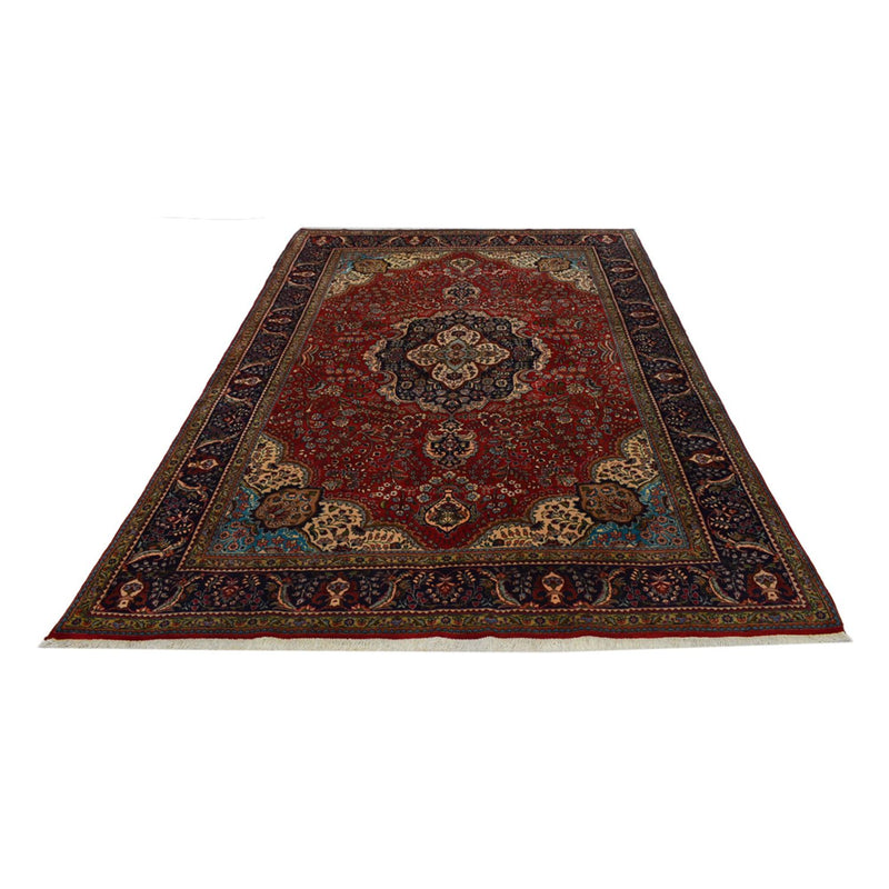 Täbriz - 40 Raj Teppich 205x302cm - Perserteppich - rot
