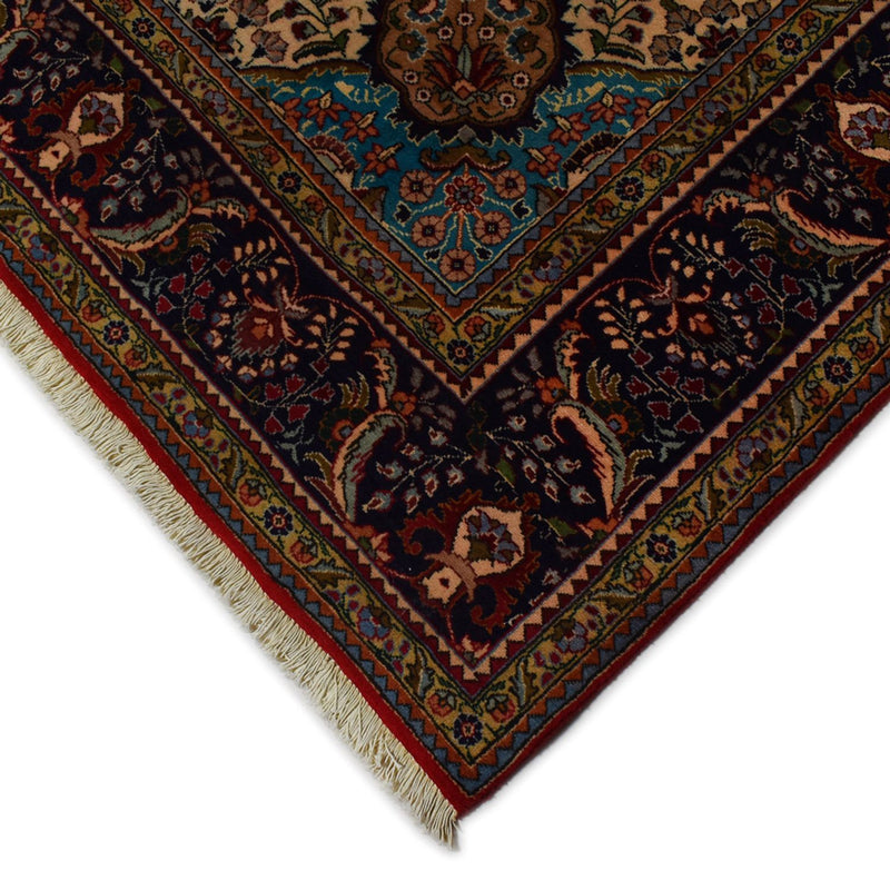 Täbriz - 40 Raj Teppich 205x302cm - Perserteppich - rot