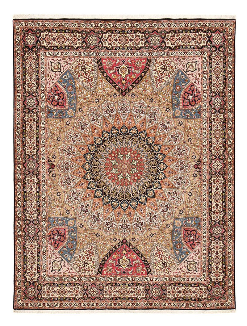 Täbriz - 50 Raj Teppich 200x260cm - Perserteppich - beige