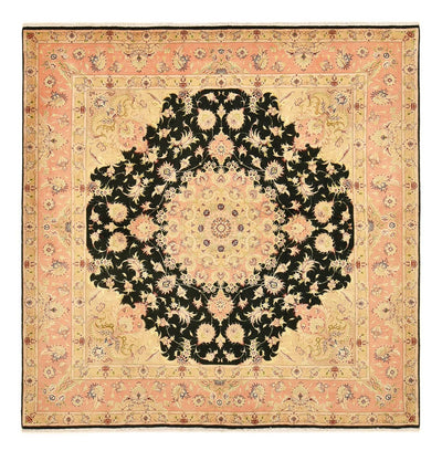 Täbriz - 50 Raj Teppich 196x202cm - Perserteppich - dunkelblau