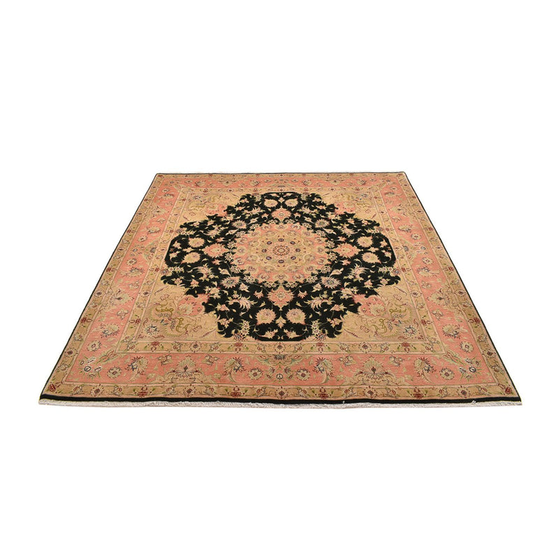 Täbriz - 50 Raj Teppich 196x202cm - Perserteppich - dunkelblau