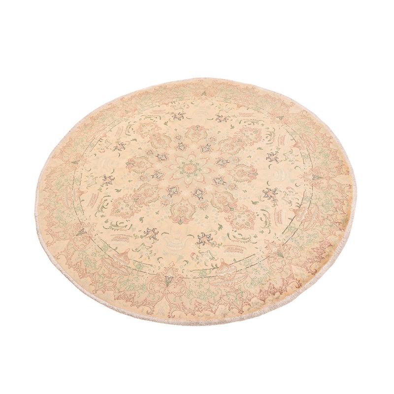 Täbriz - 50 Raj Teppich 200x200cm - Perserteppich - beige