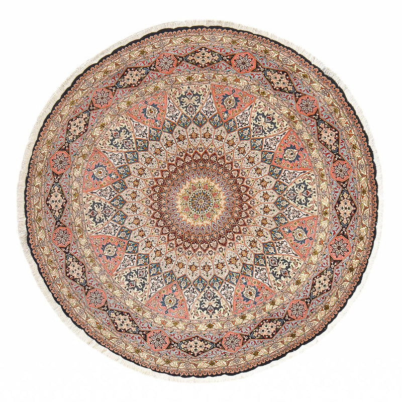 Täbriz - 50 Raj Teppich 250x250cm - Perserteppich - mehrfarbig