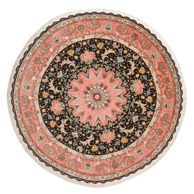 Täbriz - 60 Raj Teppich 250x250cm - Perserteppich - dunkelblau