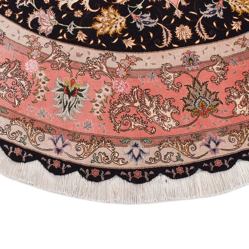 Täbriz - 60 Raj Teppich 250x250cm - Perserteppich - dunkelblau