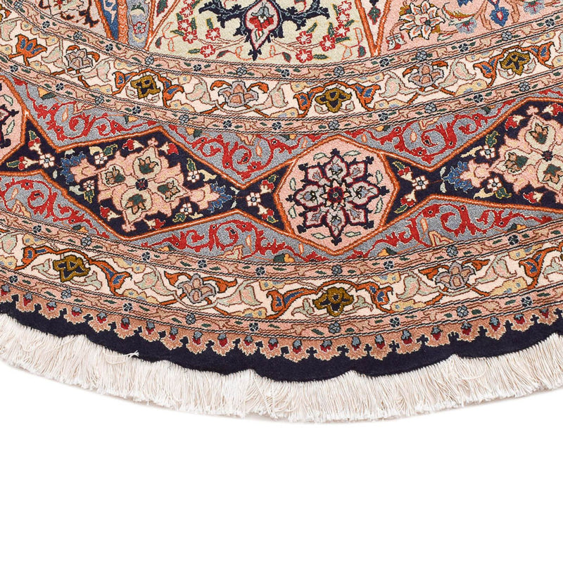 Täbriz - 50 Raj Teppich 250x250cm - Perserteppich - hellrot