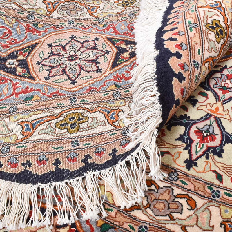 Täbriz - 50 Raj Teppich 250x250cm - Perserteppich - hellrot