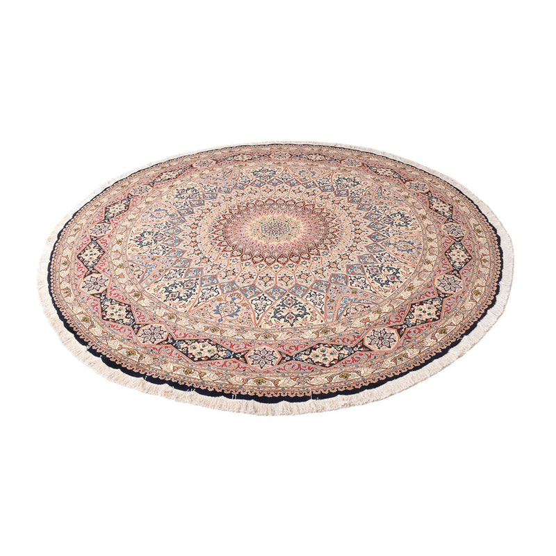 Täbriz - 50 Raj Teppich 250x250cm - Perserteppich - hellrot