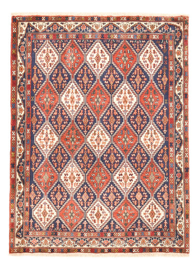 Afshar Sirjan Teppich 134x177cm - Perserteppich - mehrfarbig