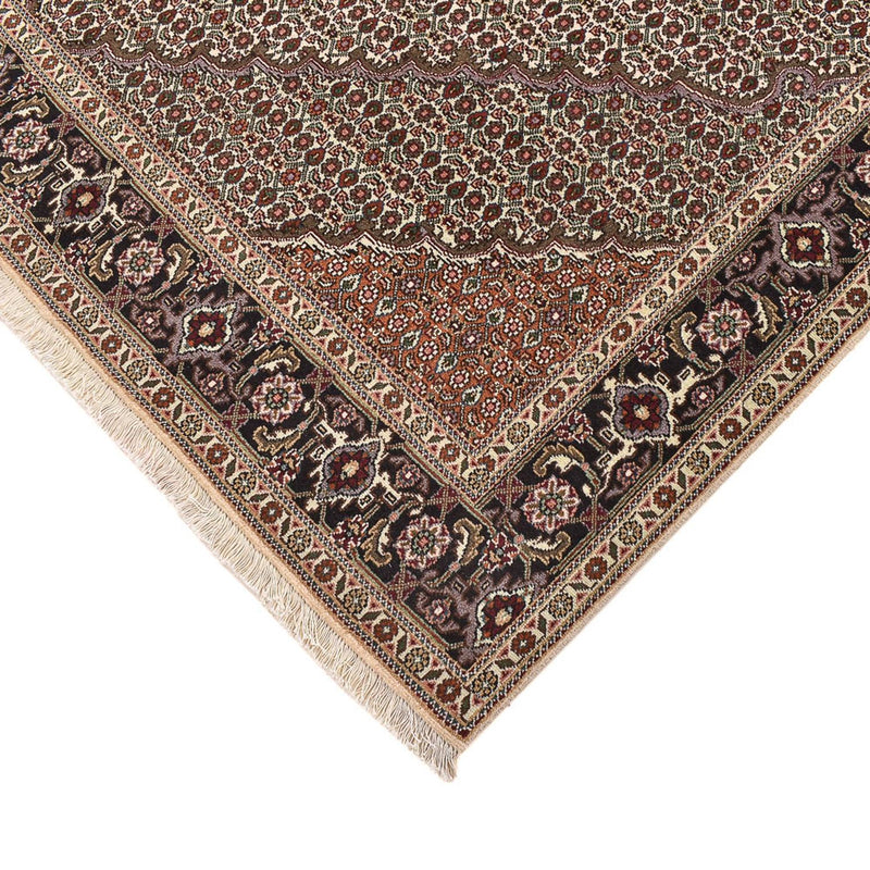 Täbriz - 40 Raj Teppich 200x202cm - Perserteppich - braun