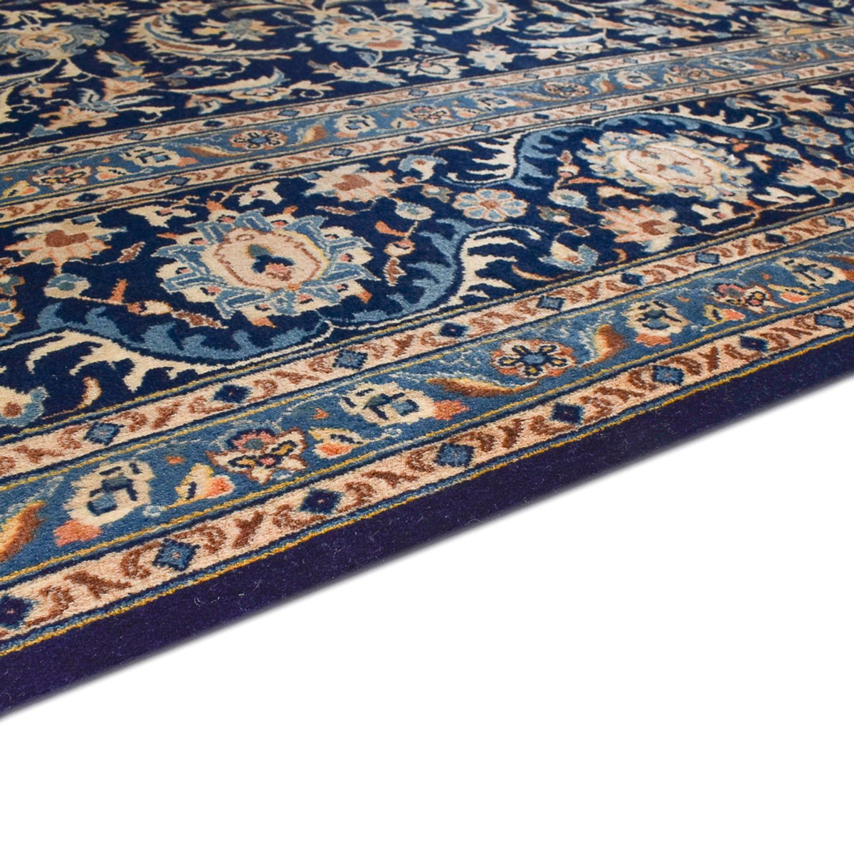 Maschad Teppich 248x346cm - Perserteppich - dunkelblau