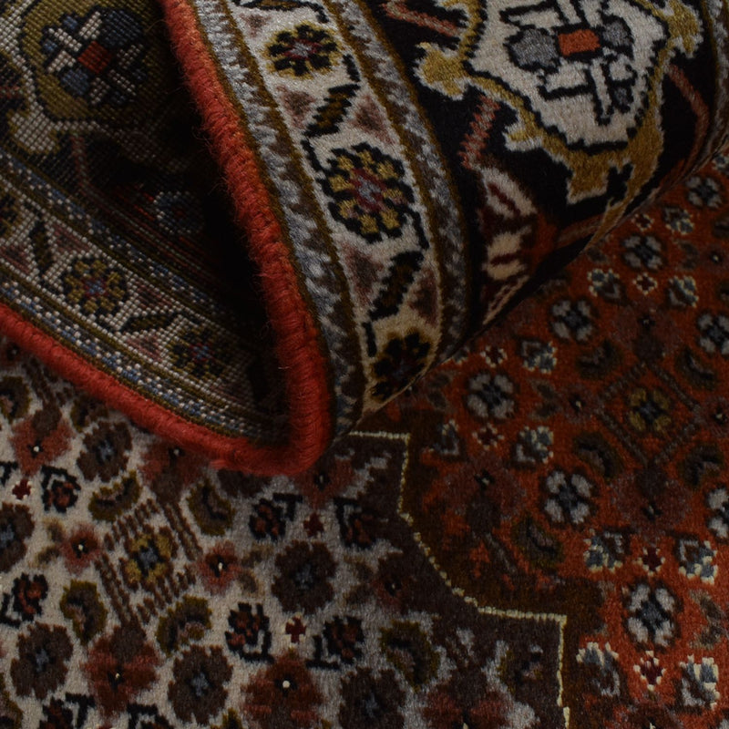 Täbriz - 40 Raj Teppich 153x194cm - Perserteppich - rot