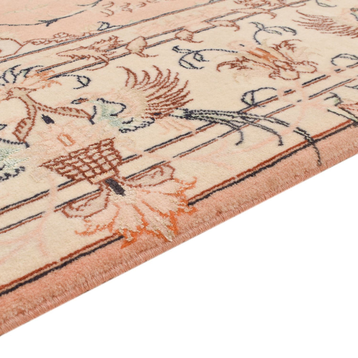Täbriz - 50 Raj Teppich 153x203cm - Perserteppich - caramel
