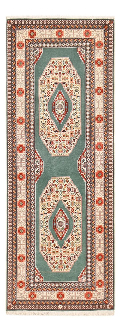 Täbriz - 50 Raj Teppich 75x190cm - Perserteppich - mehrfarbig