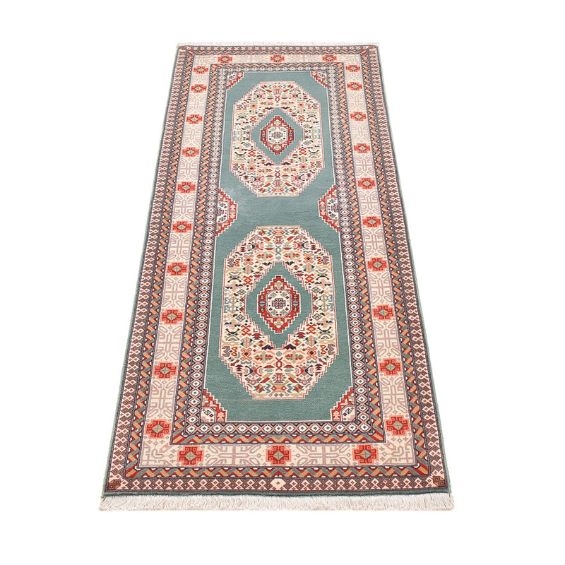 Täbriz - 50 Raj Teppich 75x190cm - Perserteppich - mehrfarbig