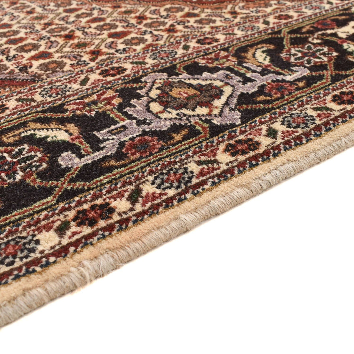 Täbriz - 40 Raj Teppich 195x203cm - Perserteppich - dunkelbeige